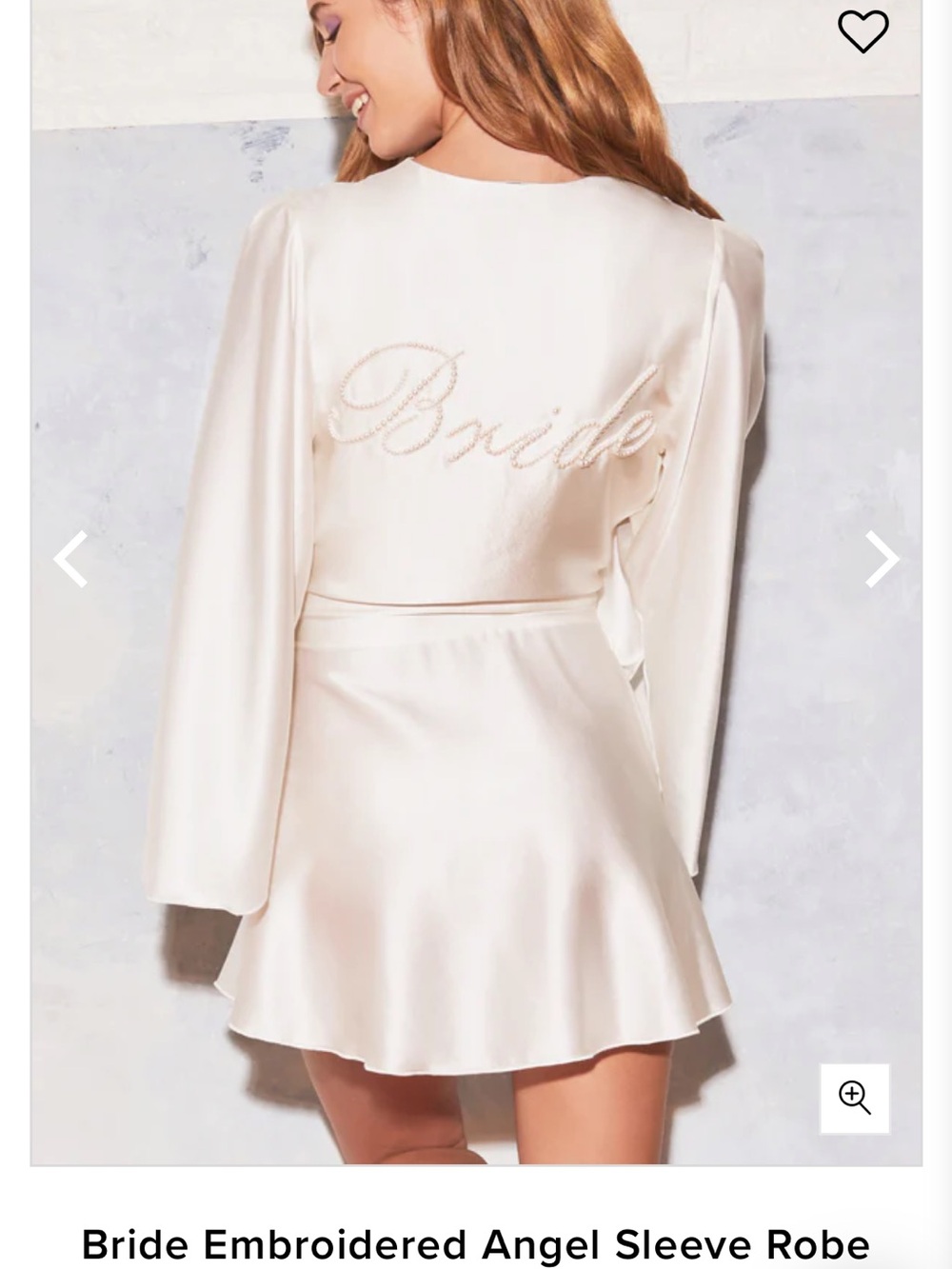 Fleur du Mal Silk Bridal Robe